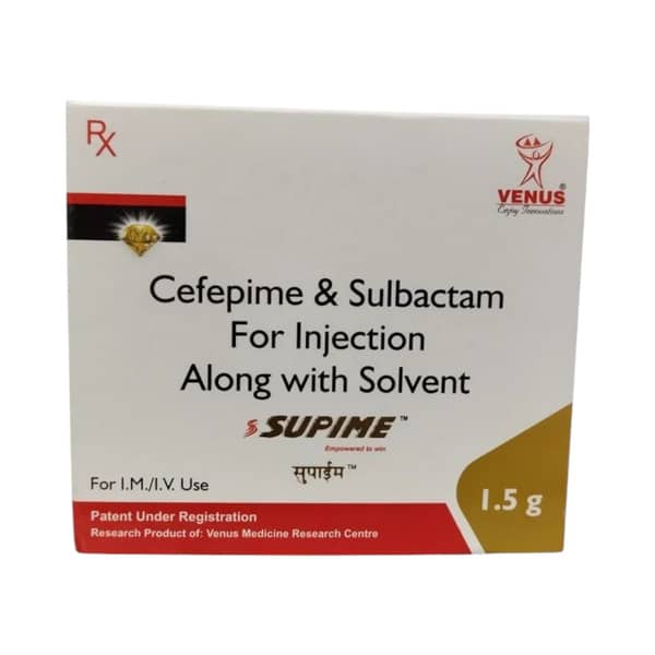 Supime 1.5Gm Dry Vial Of 1 Powder For Injection
