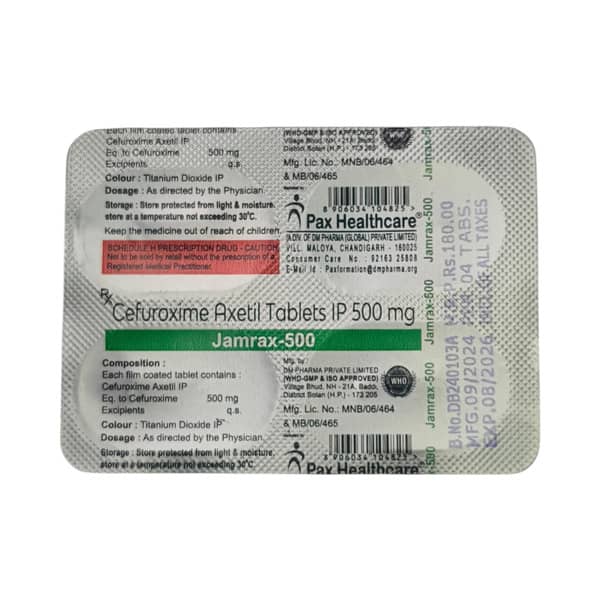Jamrax 500Mg Strip Of 4 Tablets