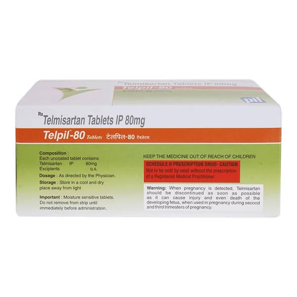 Telpil 80Mg Strip Of 10 Tablets