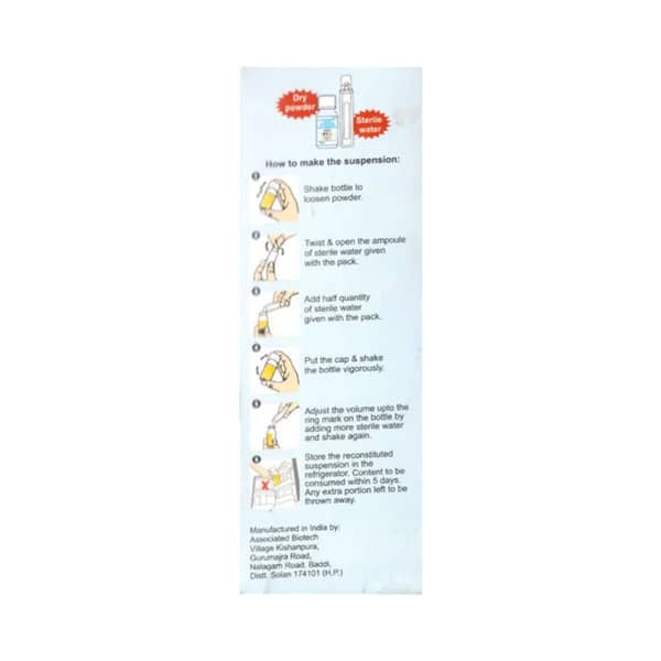Oxipod Cv 100mg Bottle Of 30ml Dry Syrup
