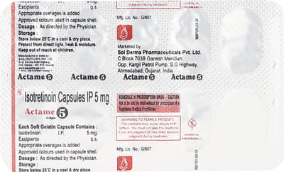 Actame 5mg Strip Of 10 Capsules