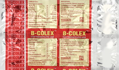 B Colex Strip Of 10 Capsules
