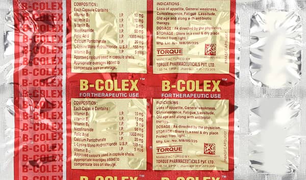 B Colex Strip Of 10 Capsules
