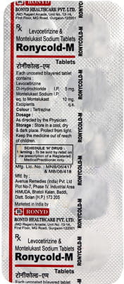 Ronycold M Strip Of 10 Tablets