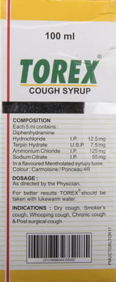 Torex Bottle Of 100ml Syrup