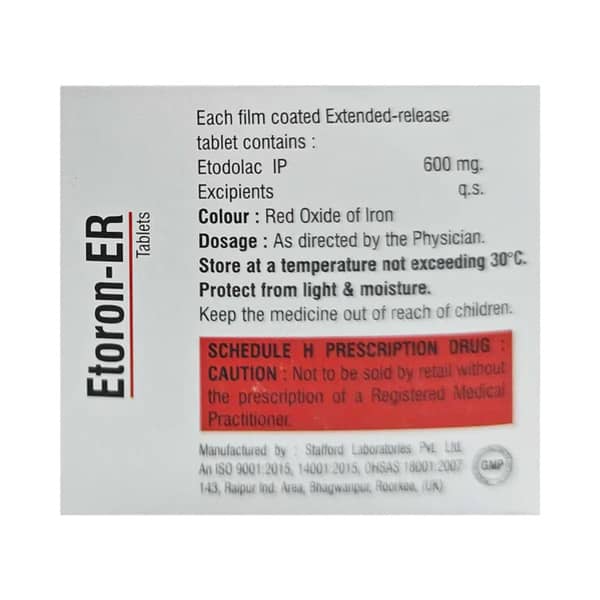 Etoron Er 600mg Strip Of 10 Tablets