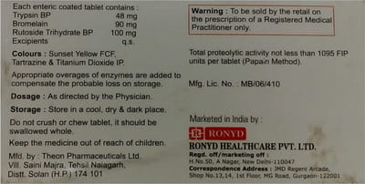 Edinase Strip Of 10 Tablets