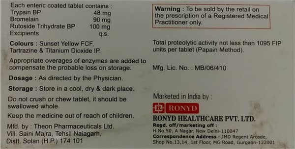 Edinase Strip Of 10 Tablets