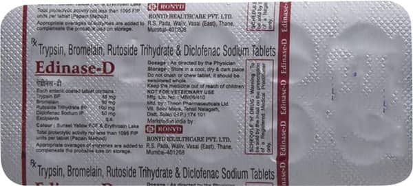 Edinase D Strip Of 10 Tablets