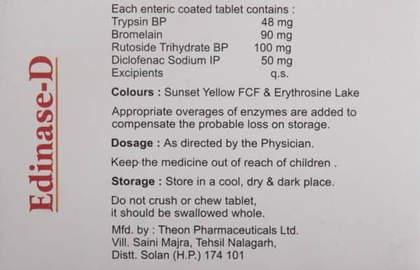 Edinase D Strip Of 10 Tablets