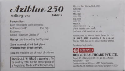 Aziblue 250mg Tablet