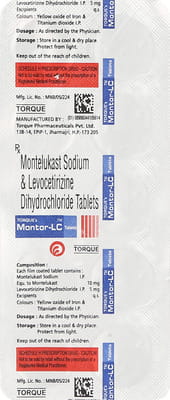 Montor Lc Strip Of 10 Tablets
