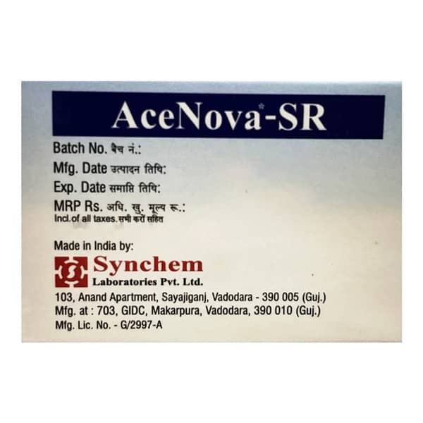 Acenova Sr 200Mg Strip Of 10 Tablets