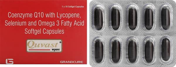 Quvast Strip Of 10 Softgel Capsules