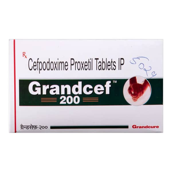 Grandcef 200Mg Strip Of 10 Tablets