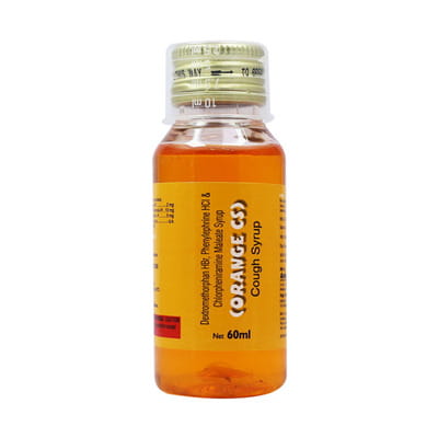 Orange Cs Bottle Of 60ml Cough Syrup