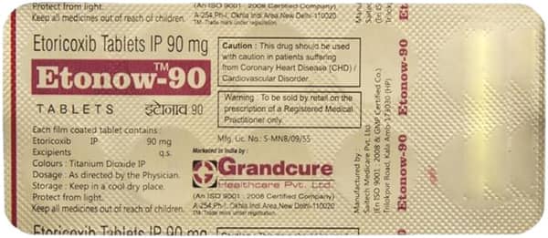 Etonow 90mg Strip Of 10 Tablets