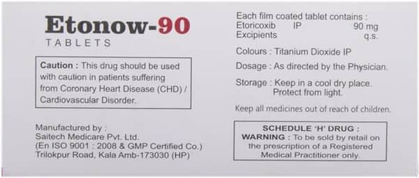 Etonow 90mg Strip Of 10 Tablets