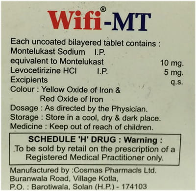 Wifi Mt Strip Of 10 Tablets