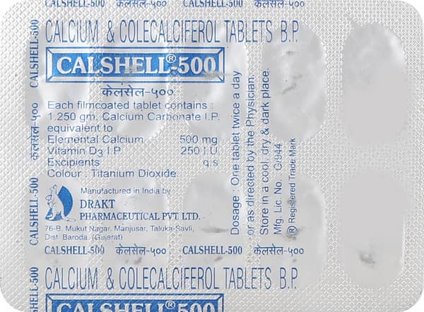 Calshell 500mg Tablet