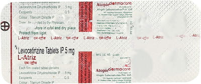 L Atriz 5mg Strip Of 10 Tablets