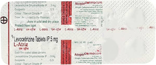 L Atriz 5Mg Strip Of 10 Tablets