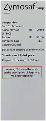 Zymosaf Bottle Of 200ml Syrup