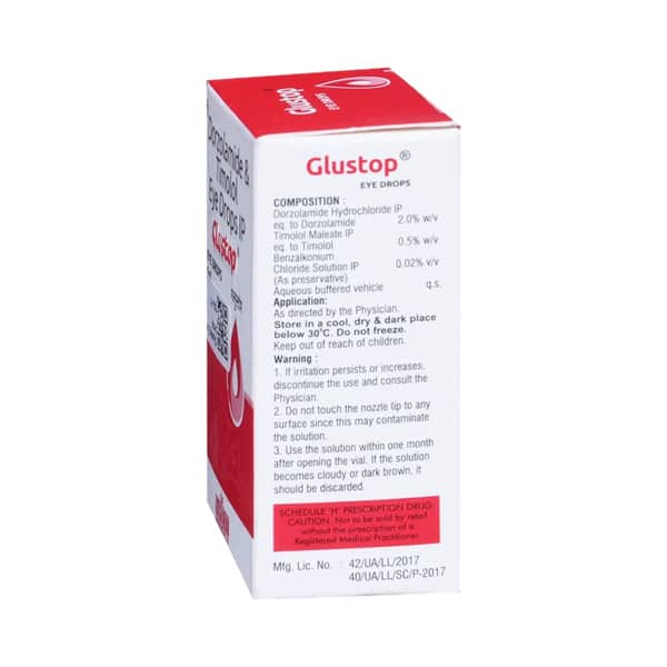 Glustop Bottle Of 5ml Eye Drops