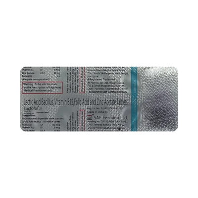 Lactofol Jr Dt Strip Of 10 Tablets