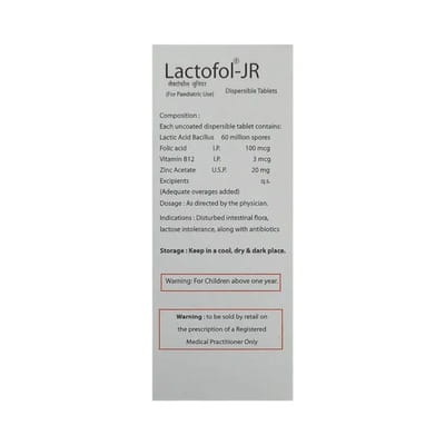 Lactofol Jr Dt Strip Of 10 Tablets