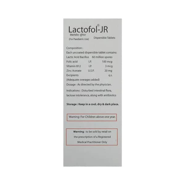 Lactofol Jr Dt Strip Of 10 Tablets