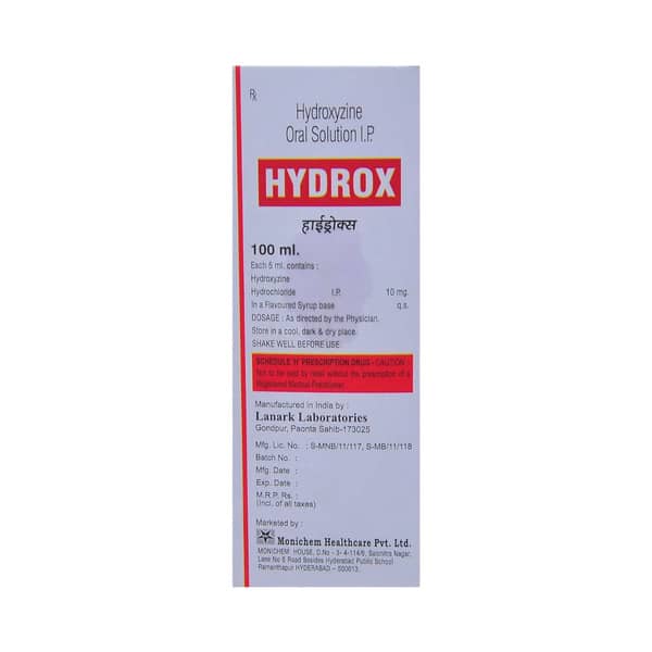 Hydrox 10mg Bottle Of 100ml Syrup