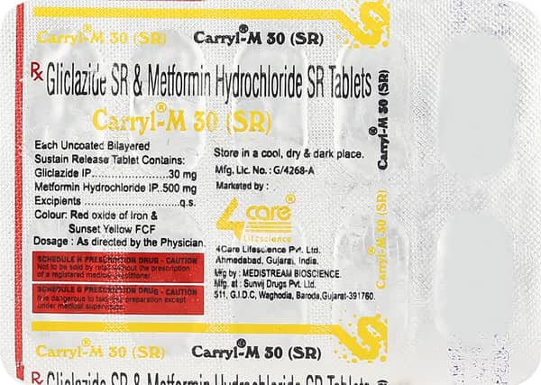 Carryl M 30mg Sr Strip Of 10 Tablets