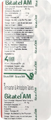 Bitatel Am Strip Of 10 Tablets