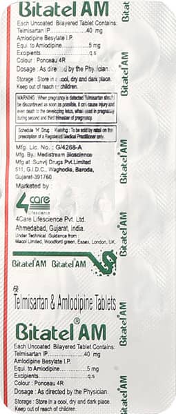 Bitatel Am Strip Of 10 Tablets