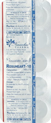 Rosuheart 10mg Strip Of 10 Tablets