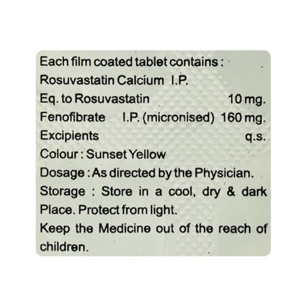 Rosuheart F 10mg Strip Of 10 Tablets