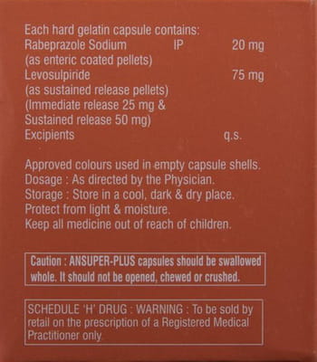 Ansuper Plus Strip Of 10 Capsules