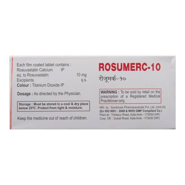 Rosumerc 10Mg Strip Of 10 Tablets