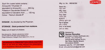 Augmed 375mg Strip Of 6 Tablets