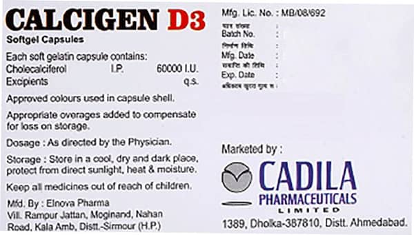 Calcigen D3 Capsule