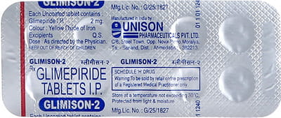Glimison 2mg Strip Of 10 Tablets