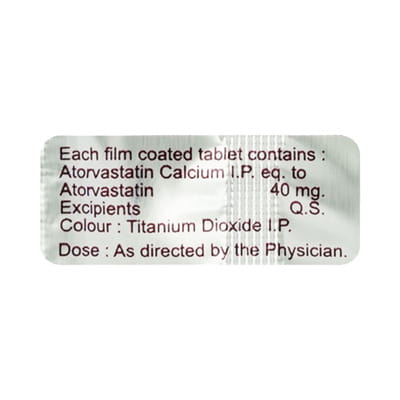 Torvason 40mg Strip Of 10 Tablets