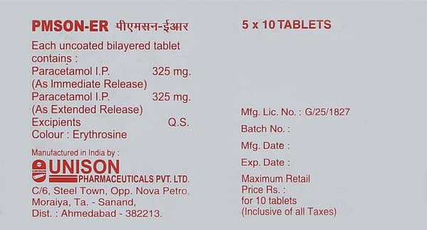 Pmson Er 650mg Strip Of 10 Tablets