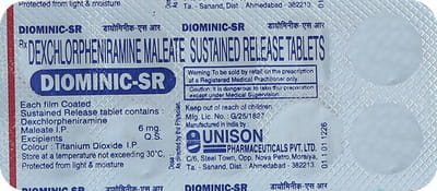 Diominic Sr 6mg Strip Of 10 Tablets