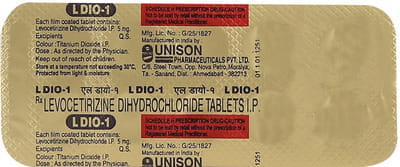 एल डियो 1 5एमजी 10 टैबलेट की स्ट्रिप