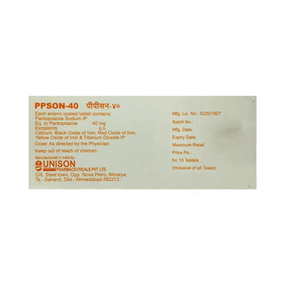 Ppson 40mg Strip Of 10 Capsules