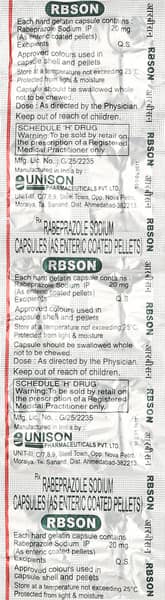 Rbson 20mg Strip Of 10 Capsules