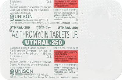 Uthral 250mg Strip Of 6 Tablets