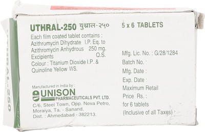 Uthral 250mg Strip Of 6 Tablets